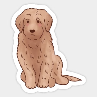 Golden Doodle art Sticker